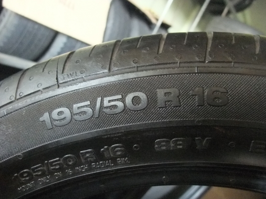 ยาง continental 195/50/16 ปี 12