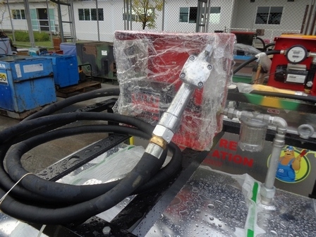 ขายถังน้ำมันพร้อมหัวจ่าย 430 Liter W/DC 12V Pump , Nozzle ect.