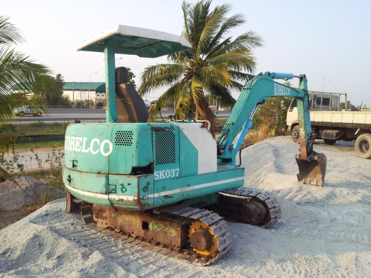 ขาย MACRO KOBELCO  SK037 พร้อมเทรนเลอร์ลากครับ