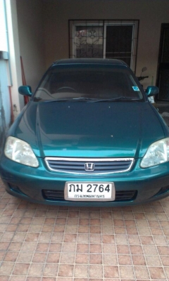 ขายด่วน รถบ้าน ฮอนด้า ซีวิค ปี1999 สีเขียว เกียร์อัตโนมัติ เครื่อ งเบนซิน 1600cc
