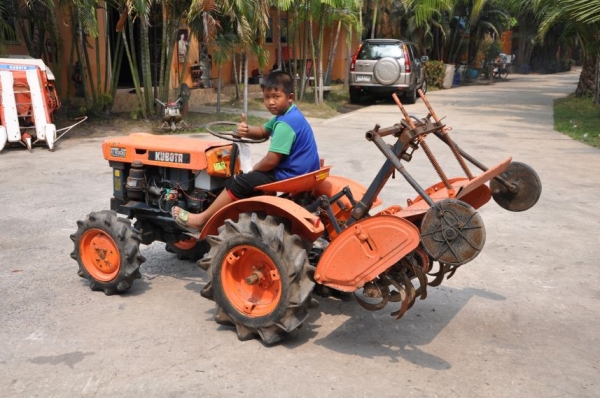 ขายรถไถ KUBOTA B6000 พร้อมโรตารี่หลัง เข้ารองอ้อยแจ่มเลย ขับ4ล้อ สภาพสวยเดิมญี่ปุ่นไม่เคยใช้งานในไทย 58,000 บาท