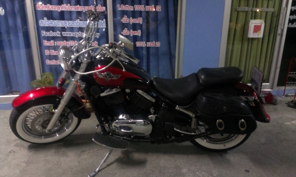 ต้องการขาย ต่อรองราคากันได้kawasaki vulcan400 คลาสิคปี 99 ทะเบียน เเต่งสวย