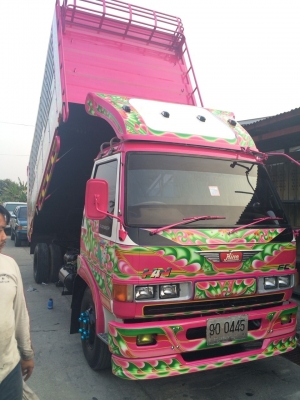 Hino fc 165 แรง สีชมพูสดใหม่ Hino fc 165 แรง สีชมพูสดใหม่