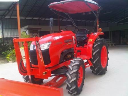 ขายรถไถ Kubota L 3608 (4WD) พร้อมดันหน้าและผาน6
