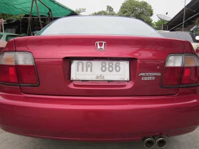 Honda Accord ปี 97 สีแดง เกียร์ ออโต้ เครื่อง 2.2 รถสวยพร้อมใช้
