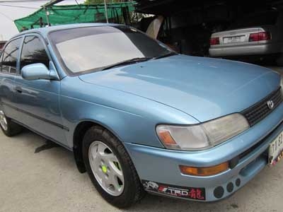 Toyota Corolla Gxi สีฟ้า ปี 96 เกียร์ธรรมดา เครื่อง1.3 รถสวยพร้อมใช้งาน