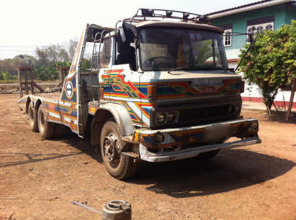 ขายรถสิบล้อเทเลอร์ HINO KT725 เครื่อง EH700  168 แรง 2 เพลา เทเลอร์รถเกี่ยว เบรกจิฟฟี่