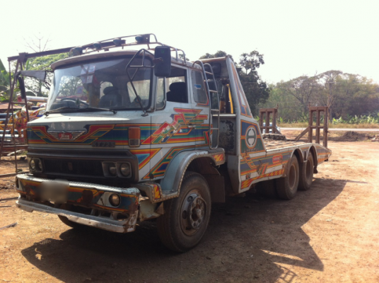 ขายรถสิบล้อเทเลอร์ HINO KT725 เครื่อง EH700  168 แรง 2 เพลา เทเลอร์รถเกี่ยว เบรกจิฟฟี่