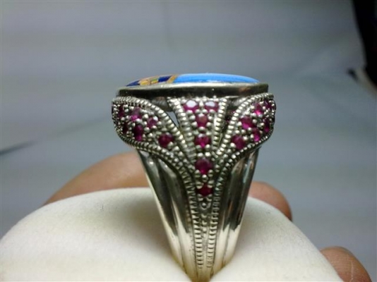 แหวนเงินล้อมทับทิมแท้หน้าเสด็จพ่อ ร 5 แหวนเงินล้อมทับทิมแท้หน้าเสด็จพ่อ ร 5