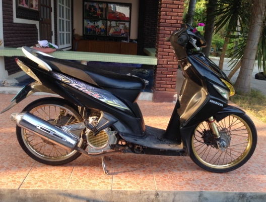 +++ขาย Honda click ปี49สีดำ เอกสารชุดโอนครบ+++