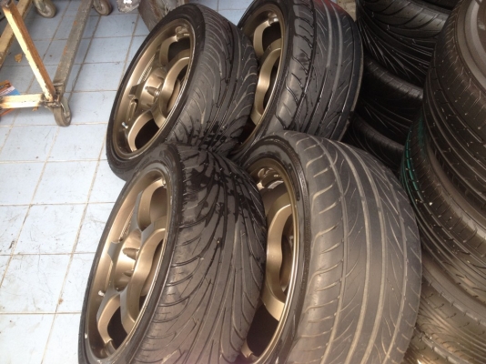 ล้อแท้ยุ่น a-tech monoblockขอบ17หน้า7หลัง8อ๊อฟ35 4รู114