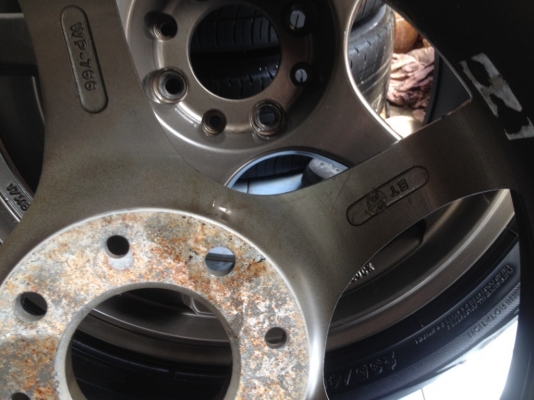 ล้อแท้ยุ่น a-tech monoblockขอบ17หน้า7หลัง8อ๊อฟ35 4รู114