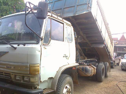 ขายรถบรรทุกสิบล้อดัมพ์ HINO F18 เครื่องเดิม HO7C 185 แรง เกียร์เดิม กระบะดัมพ์ ทะเบียนพร้อม
