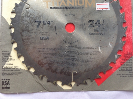 ใบเลื่อยวงเดือน MAGNA Titanium made in USA 7 1/4