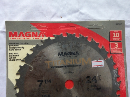 ใบเลื่อยวงเดือน MAGNA Titanium made in USA 7 1/4