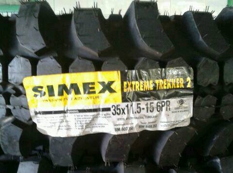 ขายตะขาบ SIMEX 35x11.5R15 ของใหม่ราคาสุดคุ้ม