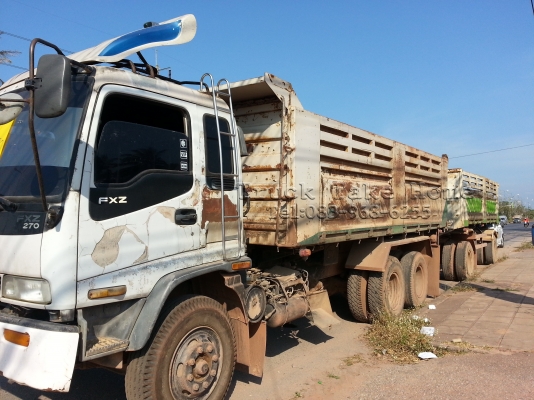 ISUZU FXZ  รถดั้ม หางสองเพลา