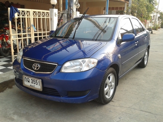 ไม่ต้องดาวน์toyota vios1.5eปี2003เกียร์autoติดแก๊สหัวฉีดac