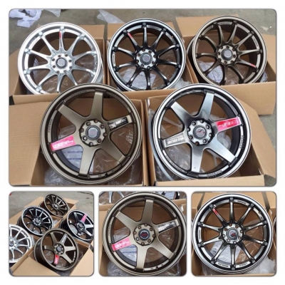 ขายแม็กใหม่ TE37SL - CE28 ขอบ17 กว้าง7.5 4 รู100/114 ราคา 13,500 บาท พร้อมใส่ ของแถมเพียบ!!!!