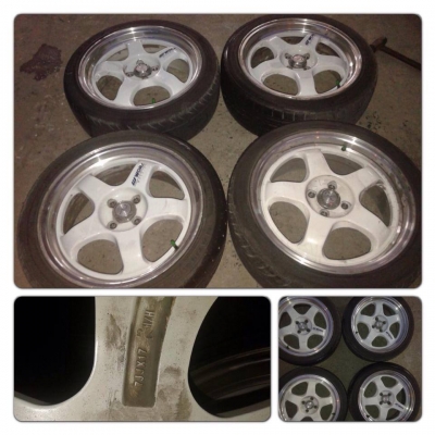 ขายแม็กมือ2ขอบ17 W-Work S1 4 รู100 ราคา6,900 ถูกๆแถมยาง2เส้น