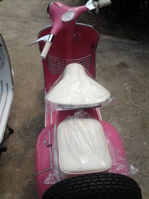 ขาย Vespa 64 อินเดีย สวยๆพร้อมขี่ เพิ่งทำเสร็จใหม่ๆ สีชมพูหวานๆ หรือสีขาวเรียบๆ ตามใจชอบครับราคาเพียงคันละ 48,500 บาท