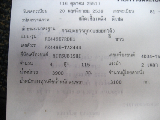 ดัมท์ MITSUBISHI 115  แรง  485,000