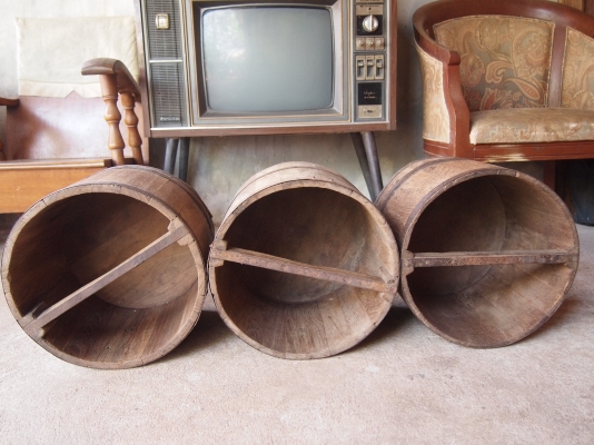 ถังตวงข้าวไม้สักโบราณ 20 ลิตร