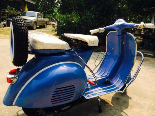 ขาย Vespa64 อินเดีย ทะเบียนพร้อมโอน สีฟ้ามุข เครื่องผ่าใหม่ ของแต่งสวยๆ ราคาแค่ 69,000 บาท