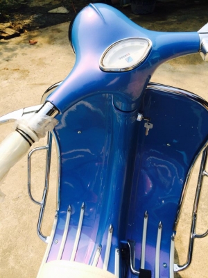 ขาย Vespa64 อินเดีย ทะเบียนพร้อมโอน สีฟ้ามุข เครื่องผ่าใหม่ ของแต่งสวยๆ ราคาแค่ 69,000 บาท