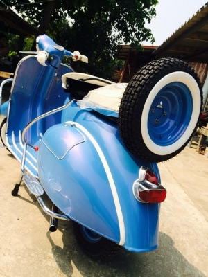 ขาย Vespa64 อินเดีย ทะเบียนพร้อมโอน สีฟ้ามุข เครื่องผ่าใหม่ ของแต่งสวยๆ ราคาแค่ 69,000 บาท