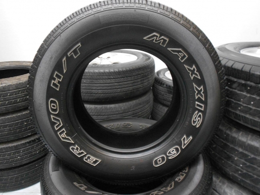 ขายยาง Maxxis Bravo 760 H/T 225/70/15 ปี 12 ดอกสวย 1 ชุด/ใส่-ถ่วงฟรีค่ะ