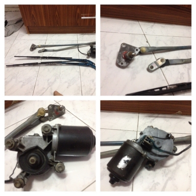 ขายชุดมอเตอร์ปัดน้ำฝน ke70 มี3อย่าง ราคา1500บาท แยกชิ้น1มอเตอร์ 1200 2ขาปัดน้ำฝนกับใบปัด 800