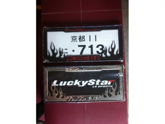 ป้ายทะเบียนแนวโอลด์สคูลhot rotเก๋าๆ"Mooneye" งานญี่ปุ่นเท่ๆ