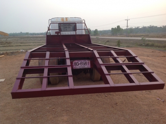 MITSUBISHI. FN215K. 10ล้อเพลาเดียวท้ายลากขึ้นแบคโฮทะเบียนพร้อมเครื่อง175แรง