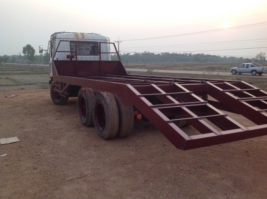 MITSUBISHI. FN215K. 10ล้อเพลาเดียวท้ายลากขึ้นแบคโฮทะเบียนพร้อมเครื่อง175แรง