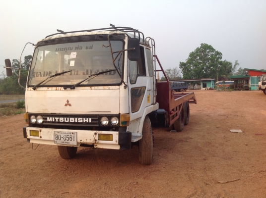 MITSUBISHI. FN215K. 10ล้อเพลาเดียวท้ายลากขึ้นแบคโฮทะเบียนพร้อมเครื่อง175แรง