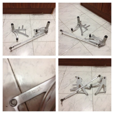 ขายเกียร์โยง สีเงิน NUI แท้ ใส่cbr150 ราคา1600บาทโทร0875077464โส กทม