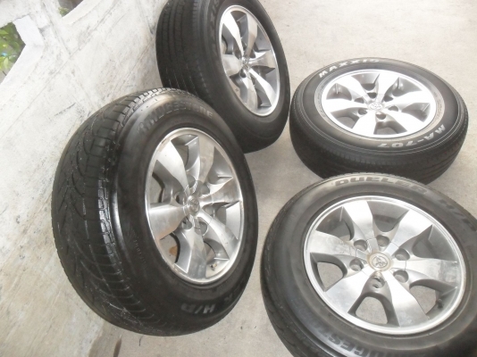 ล้อแม็ก 16นิ้ว 6รู วีโก้ ยาง215/70R16 สวยๆ 4 ล้อ ราคา 6900 บาท ล้อแม็ก 16นิ้ว 6รู วีโก้ ยาง215/70R16 สวยๆ 4 ล้อ ราคา 6900 บาท