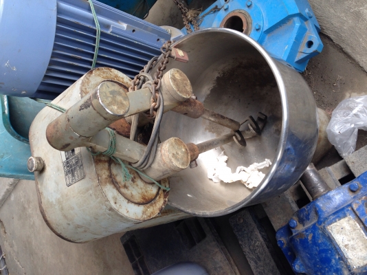 ขายเครื่องกวนแป้ง ทำอาหาร ขนาดมอเตอร์ 1 HP. ไฟบ้าน ใช้งานได้ ไม่มีฝาหลัง และใบกวน แต่เครื่องทำงานได้ดี