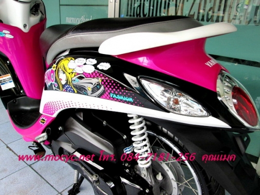 Fino i ชมพูดำขาว รถเดือน ก.ค. ปี 56 ไมล์ 4179 โล รุ่นใหม่ล่าสุด ราคาโปรโมชั่น  28900