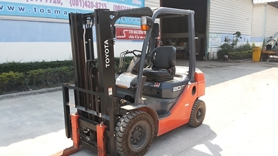 ขายด่วน!!! รถฟอล์คลิฟท์ TOYOTA 02-8FGL20 ซีเรียล 8FGL25-31783 ราคาพิเศษ นำเข้าจากญี่ปุ่น