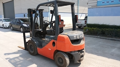 ขายด่วน!!! รถฟอล์คลิฟท์ TOYOTA 02-8FGL20 ซีเรียล 8FGL25-31783 ราคาพิเศษ นำเข้าจากญี่ปุ่น