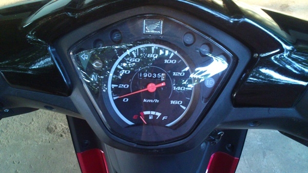 Honda wave 110i ดำแดงบังลมใหญ่ ดิสฯหน้า ปี54 เครื่องดีวิ่งน้อย