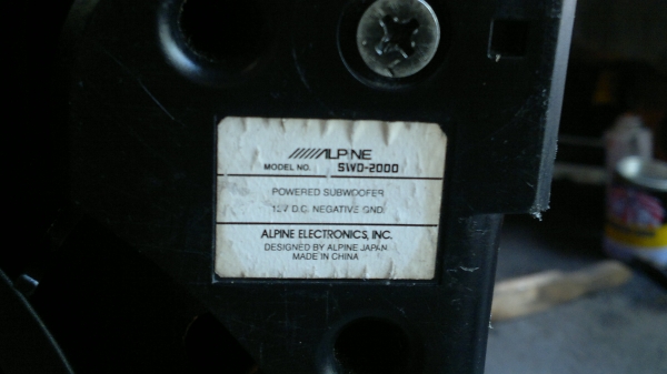 ตู้ซับสูทญี่ปุ่น ALPINE MRP-8350 SubWoofer มือสองญี่ปุ่น