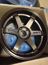 ขายล้อไหม่แกะกล่อง TE37 ขอบ18  5/114 หน้า9.5หลัง10.5 ราคาสดุดใจ