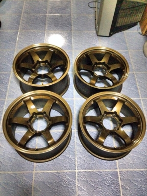 ขายล้อ TE37 SL ขอบ17 6รู กว้าง8-9 สวยๆ ถุกๆครับ