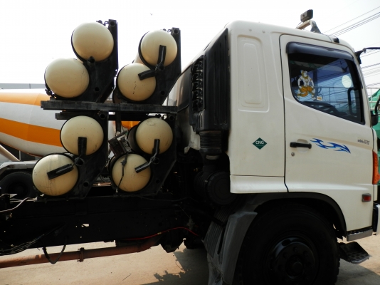 10ล้อหัวลากเพลาเดียว HINO MEGA500ปี53 ติดก็าซNGV 8ถัง