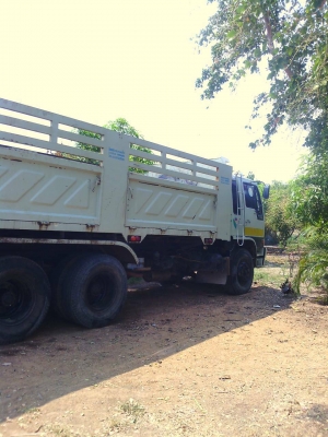 ขายรถบรรทุกสิบล้อดัมพ์ HINO 3M เครื่องเดิม 240 แรง ปี 38 กระบะดัมพ์สามมิตร มีระบบลากพ่วง ทะเบียนพร้อม