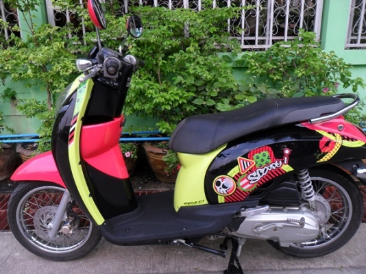 HONDA Scoopy I Vivid me ปี54 สีชมพูดำเครื่องเดิมสภาพสวย