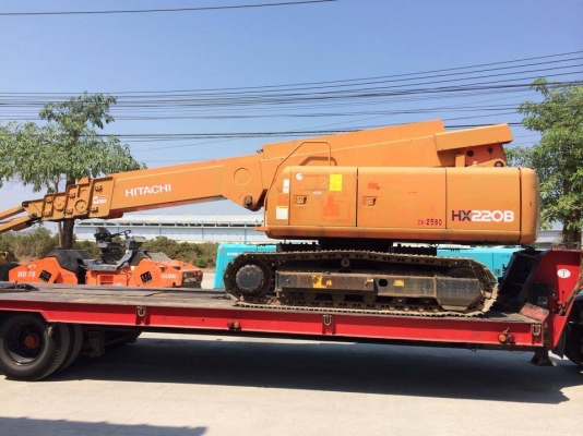บูมลิฟต์ 22 เมตร Hitachi HX220B สภาพสวยนำเข้าจากญี่ปุ่น ถึงไทยแล้ว